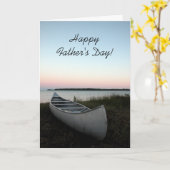 Kanu am Tag der Beach-Vathers Karte (Gelbe Blume)