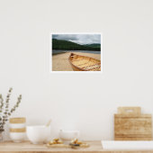 Kanu auf dem Strandposter Poster (Küche)