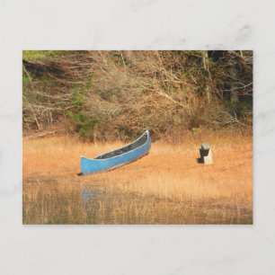 Kanu auf einer Pond-Postkarte Postkarte