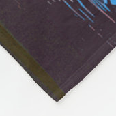 Kanu auf Sunset Lake Throw Blanket Fleecedecke (Ecke)