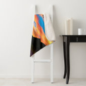 Kanu auf Sunset Lake Throw Blanket Sherpadecke (Beispiel)