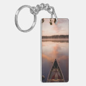 Kanu-Erholungen am Ufer des Pawtuckaway Lake Schlüsselanhänger (Vorderseite links)