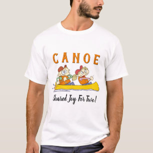 Kanu geteilte Freude für niedlichen Cartoon zwei T-Shirt