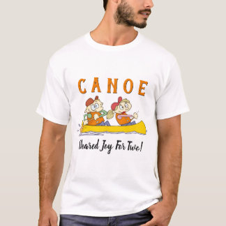 Kanu geteilte Freude für niedlichen Cartoon zwei T-Shirt