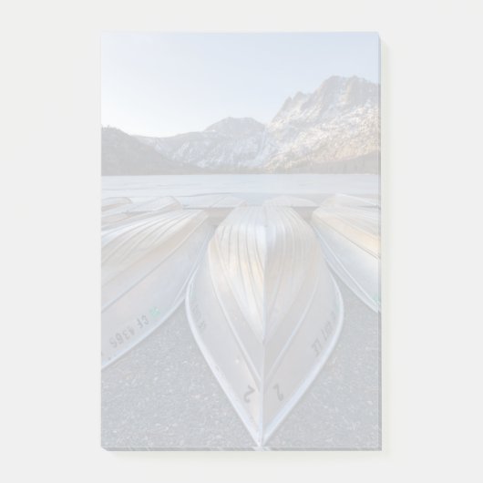 Kanu in dem See Post-it Klebezettel (Vorderseite)