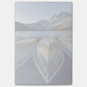 Kanu in dem See Post-it Klebezettel