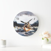 Kanu in den Rapiden Große Wanduhr (Zuhause)