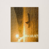 Kanu in der Lily Bay bei Sonnenaufgang, Moosehead  Puzzle (Vertikal)