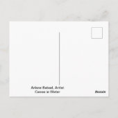 Kanu in Wasserkunst Postkarte (Rückseite)