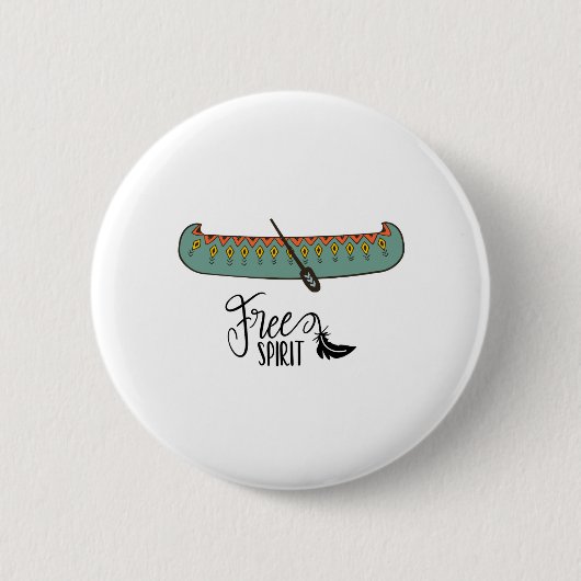 Kanu mit freiem Geist Button (Vorderseite)