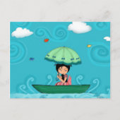 Kanu Postkarte (Vorderseite)