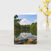 Kanu und See Karte (Gelbe Blume)