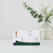 Kanu-Visitenkarten Visitenkarte (Stehend Vorderseite)