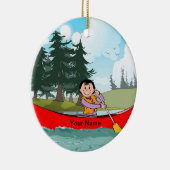 Kanu - Weiblich Keramik Ornament (Rechts)