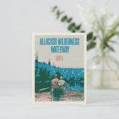 Kanuabenteuer in Allagash Wilderness Waterway Postkarte (Stehend Vorderseite)