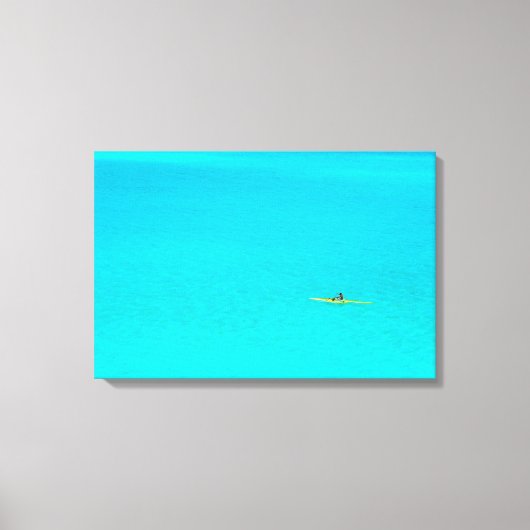Kanuausstatter in Bora Bora Leinwanddruck (Vorderseite)