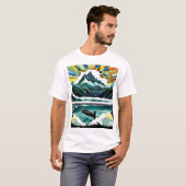 Kanueist am See 2 T-Shirt (Vorne ganz)