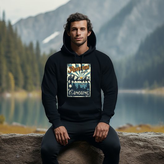 Kanufahren Abenteuer beginnt Hoodie