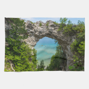 Kanufahren am Arch Rock Geschirrtuch