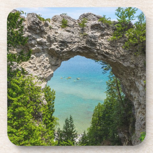 Kanufahren am Arch Rock Getränkeuntersetzer (Vorderseite)