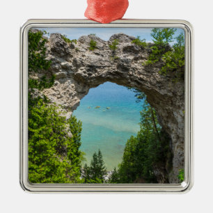 Kanufahren am Arch Rock Ornament Aus Metall