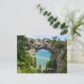 Kanufahren am Arch Rock Postkarte (Stehend Vorderseite)