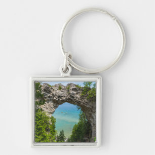 Kanufahren am Arch Rock Schlüsselanhänger