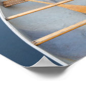 Kanufahren am See bei Sonnenuntergang, Kanada Poster (Ecke)