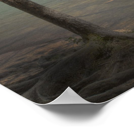 Kanufahren am See Poster (Ecke)