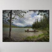 Kanufahren am See Poster (Vorne)