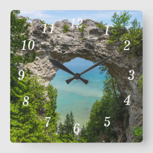 Kanufahren an der Arch Rock Wall Uhr
