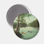 Kanufahren auf einem Adirondack Mountain Stream Magnet (Vorderseite/Rückseite)