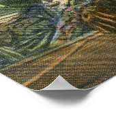 Kanufahren, Belle Isle, Detroit Vintag Poster (Ecke)