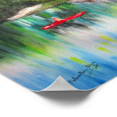 Kanufahren entlang des Withlacochee River Poster (Ecke)