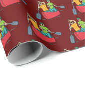 Kanufahren Geschenkpapier (Rolleneckpunkt)