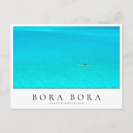 Kanufahren in Bora Bora, Polynesien Postkarte