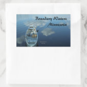 Kanufahren in den Grenzgewässern v.1 Rechteckiger Aufkleber (Tasche)