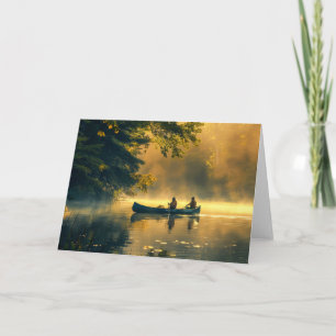 Kanufahren in einem Fluss