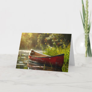 Kanufahren in einem Fluss