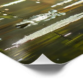 Kanufahren in einem Fluss Poster (Ecke)
