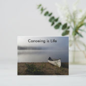 Kanufahren ist eine Postkarte des Lebens (Stehend Vorderseite)