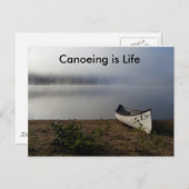 Kanufahren ist eine Postkarte des Lebens (Vorne/Hinten)