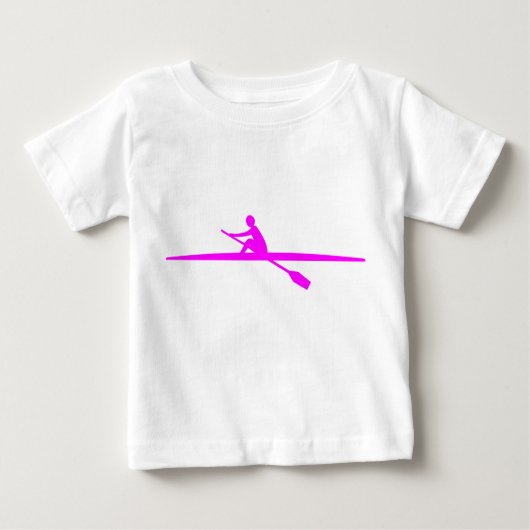 Kanufahren - Magenta Baby T-shirt (Vorderseite)