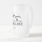 Kanufahren Mattglas Bierglas (VorderseiteRechts)