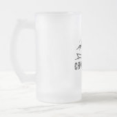 Kanufahren Mattglas Bierglas (Links)