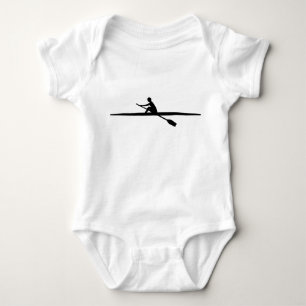 Kanufahren - schwarz baby strampler