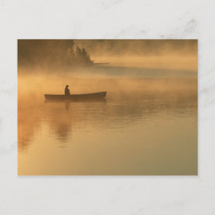 Kanufahrer, Algonguin Park, Ontario, Kanada. Postkarte