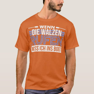 Kanufahrer mit weißem Wasser rufen T-Shirt