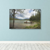 Kanufahrt auf dem Honeymoon-See Leinwanddruck (Insitu (Holzboden))