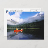 Kanufahrt auf der internationalen Selkirk Loop Postkarte (Vorne/Hinten)